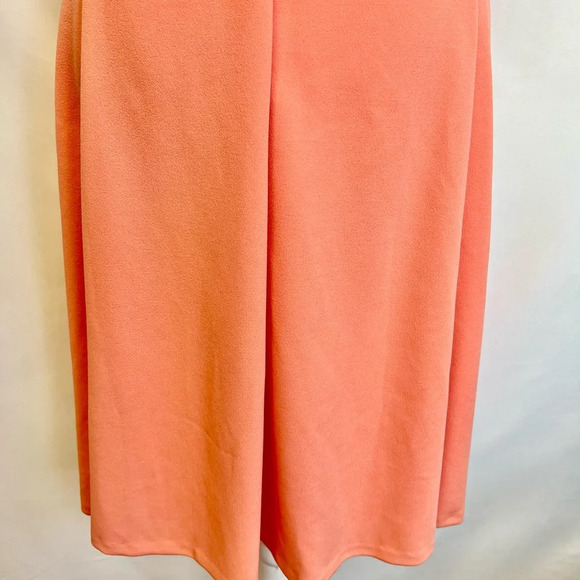 NWT DKNY Fit And Flare Peach Midi Sleeveless Dress Pockets Formal Casual Size 4 - Picture 12 of 15